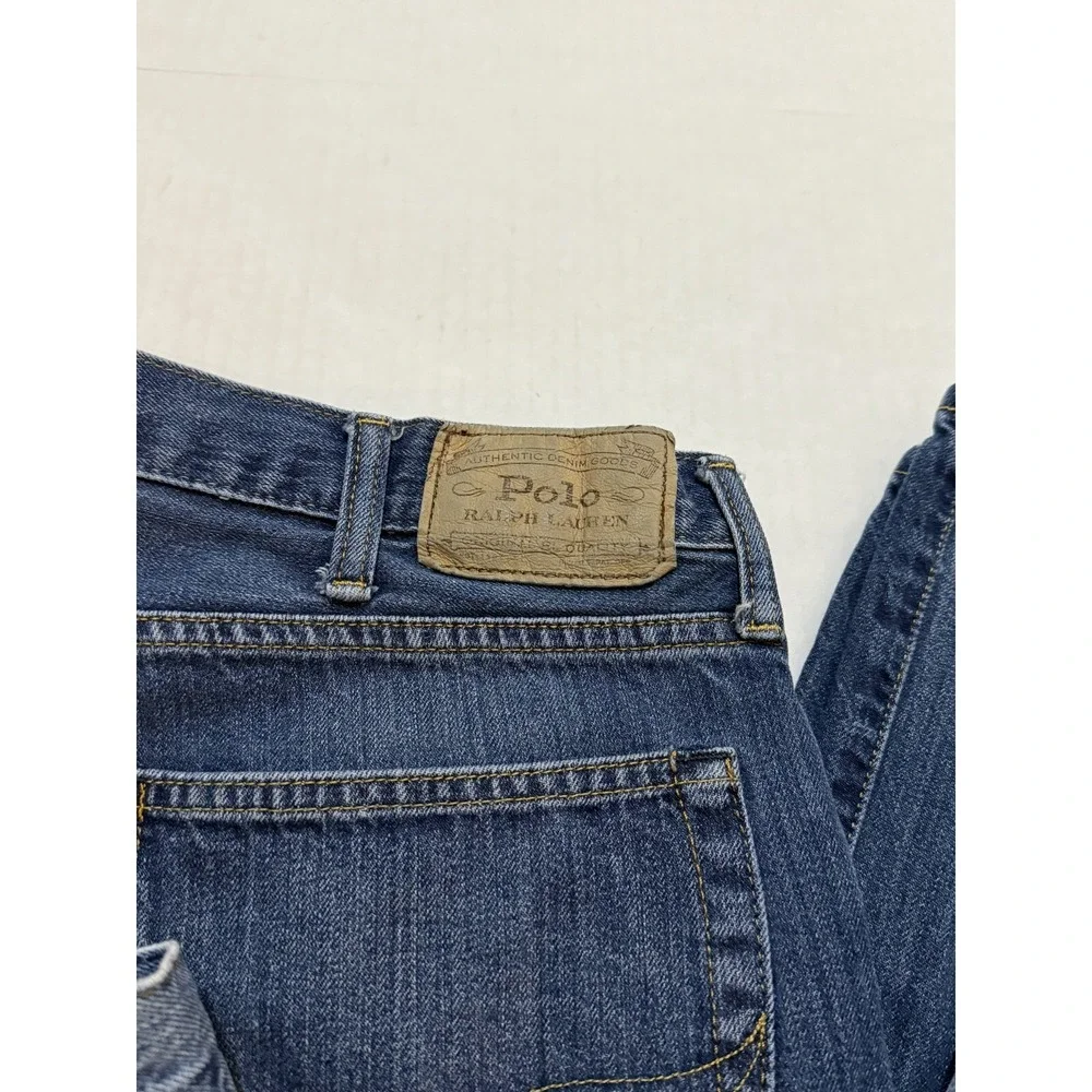 (2) Lot Polo Ralph Lauren‎ Classic Fit Blue Navy Jeans Slim Straight 38x30 Pants